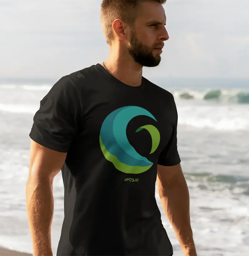 CAMISETA AMO SURF KITE VERDE MASCULINA