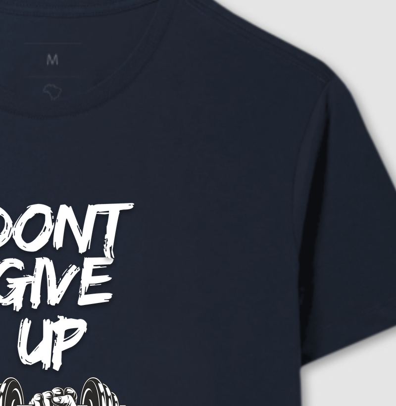 Camiseta fitness estampada  - Dont give up