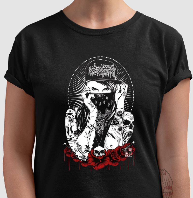 Camiseta Gangster Girl