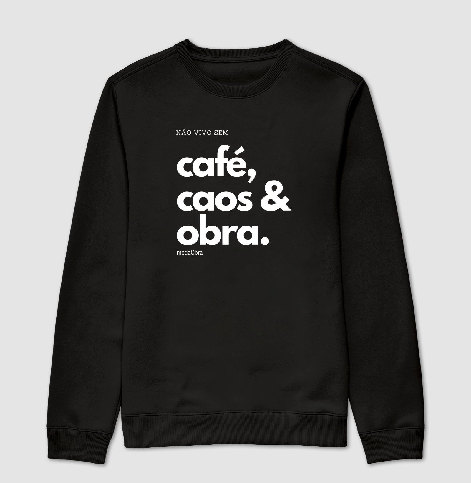 Café, caos e obra.
