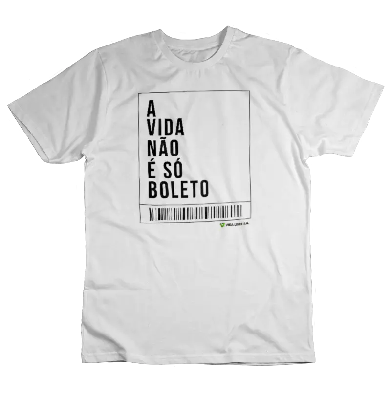 Camiseta Vida Livre SA Boleto