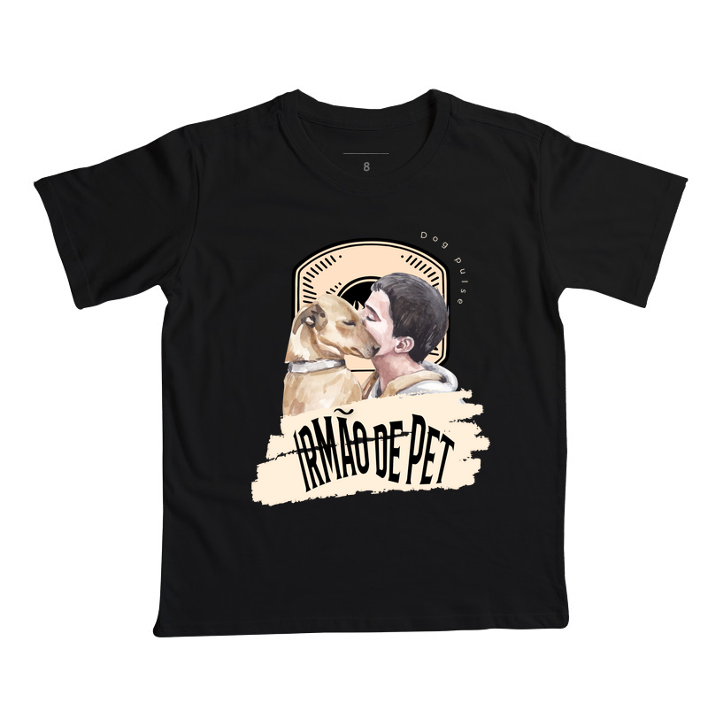 Camiseta Infantil Dog Pulse Irmão de Pet - The Loyal Brother