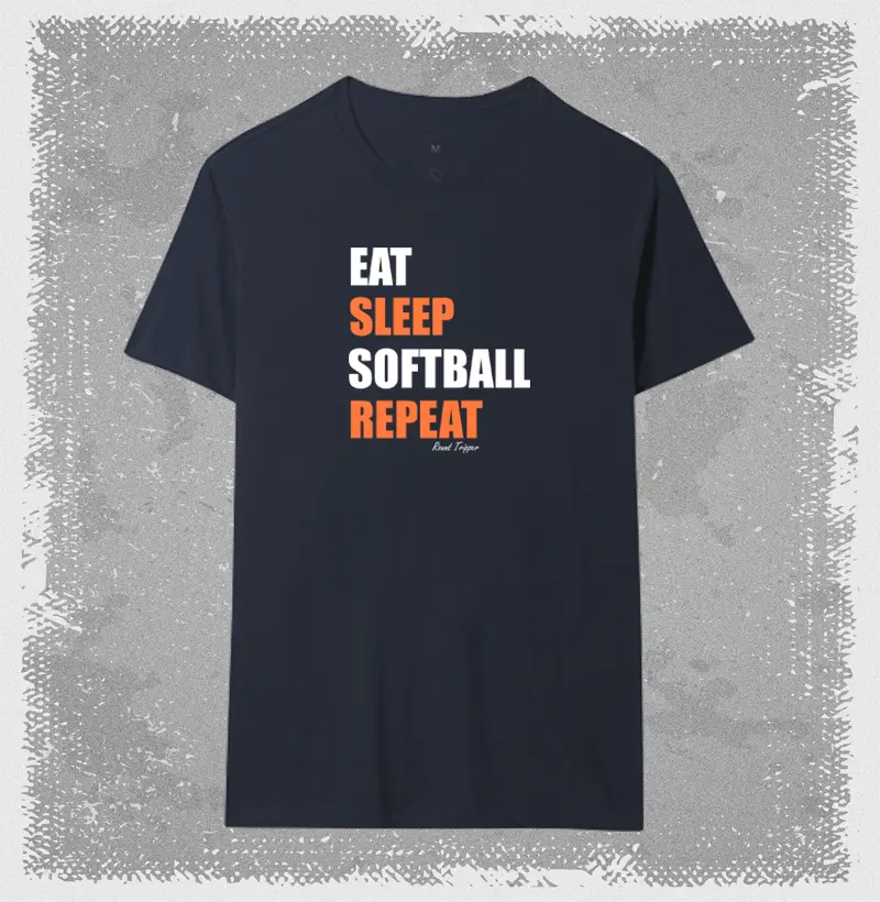Camiseta Eat, sleep, Softball, repeat
