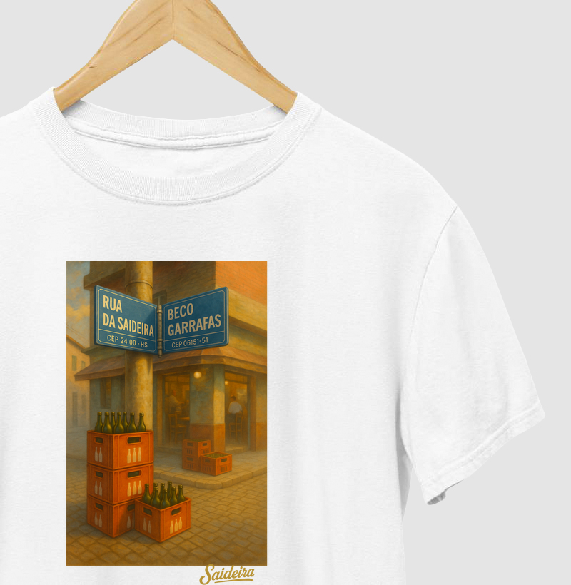 camiseta retro rua da saideira