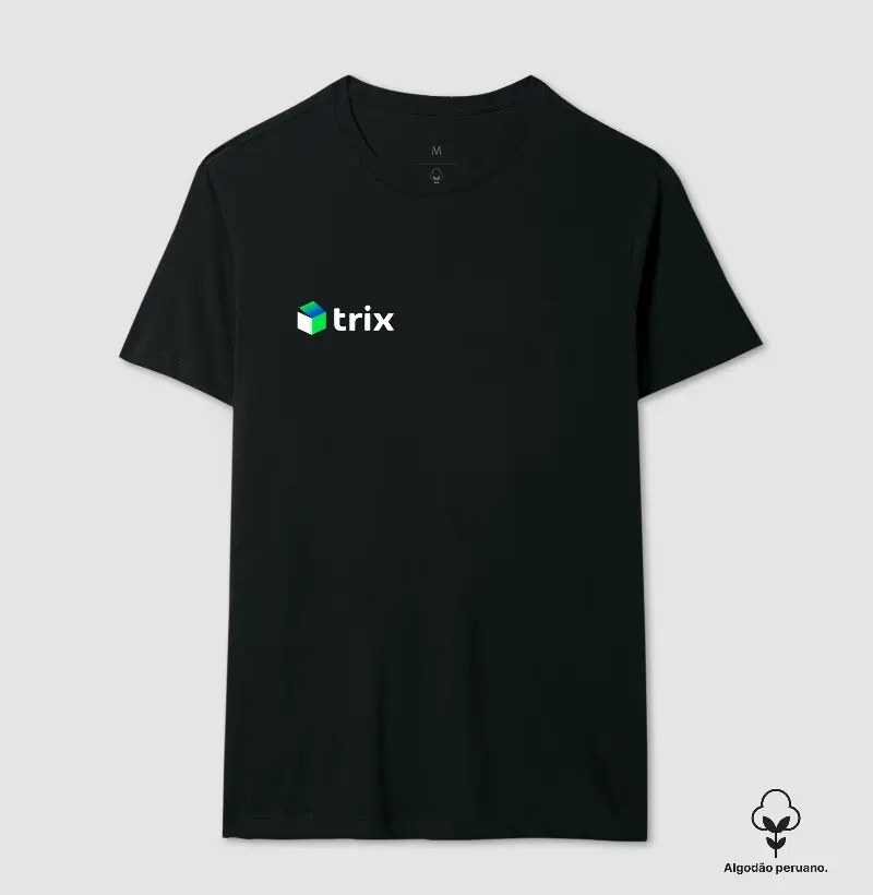 Trix - Camiseta Preta Algodão Peruano