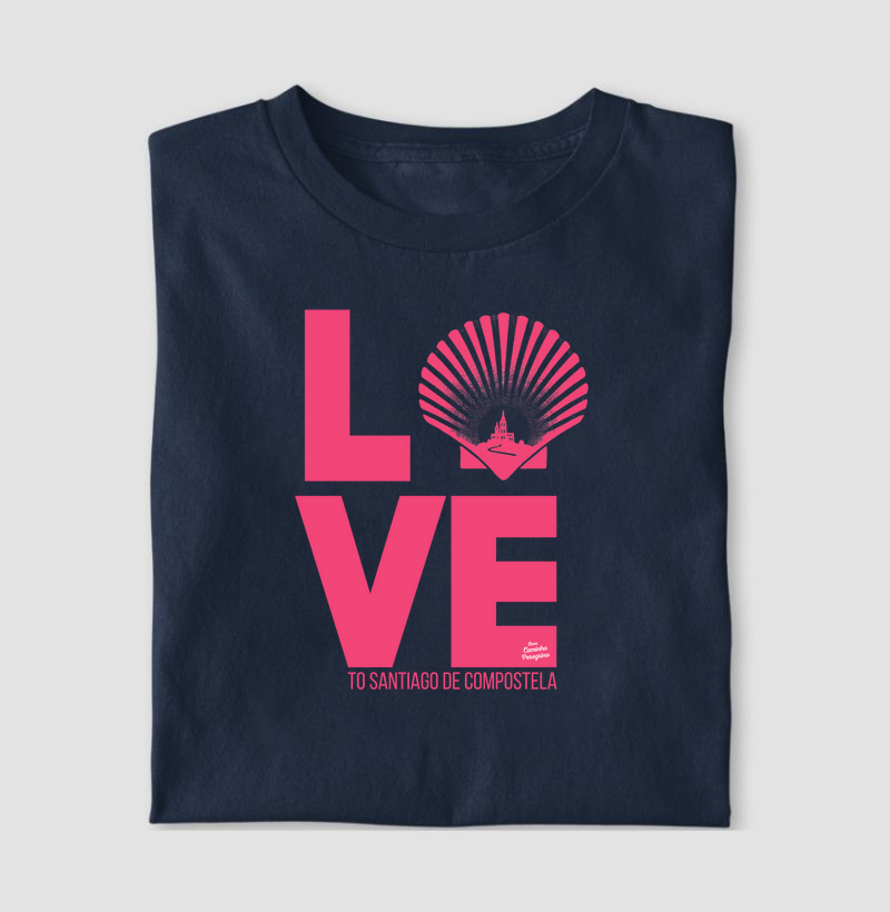Love to Santiago de Compostela | versão em cor rosa