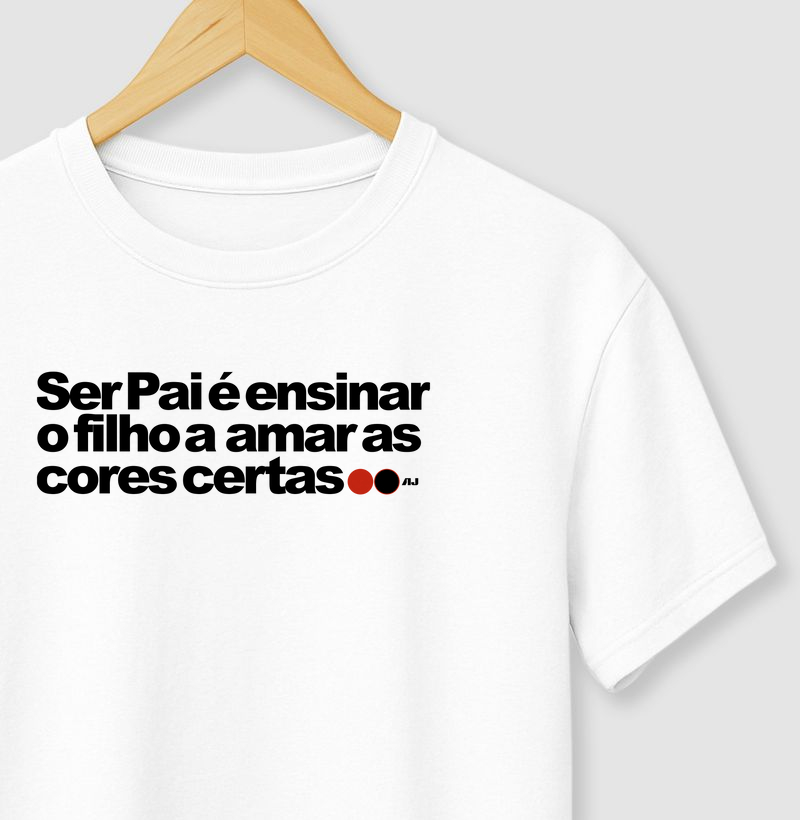 Ser Pai é Ensinar o Filho Escolher as Cores Certas (rubronegro)