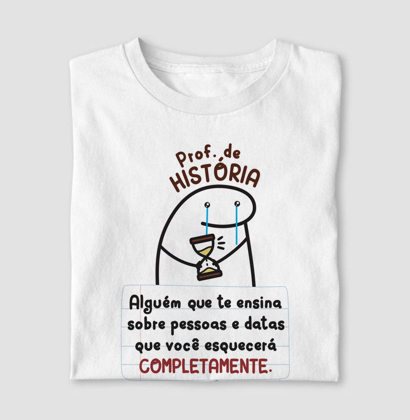 Camiseta professor divertido historia