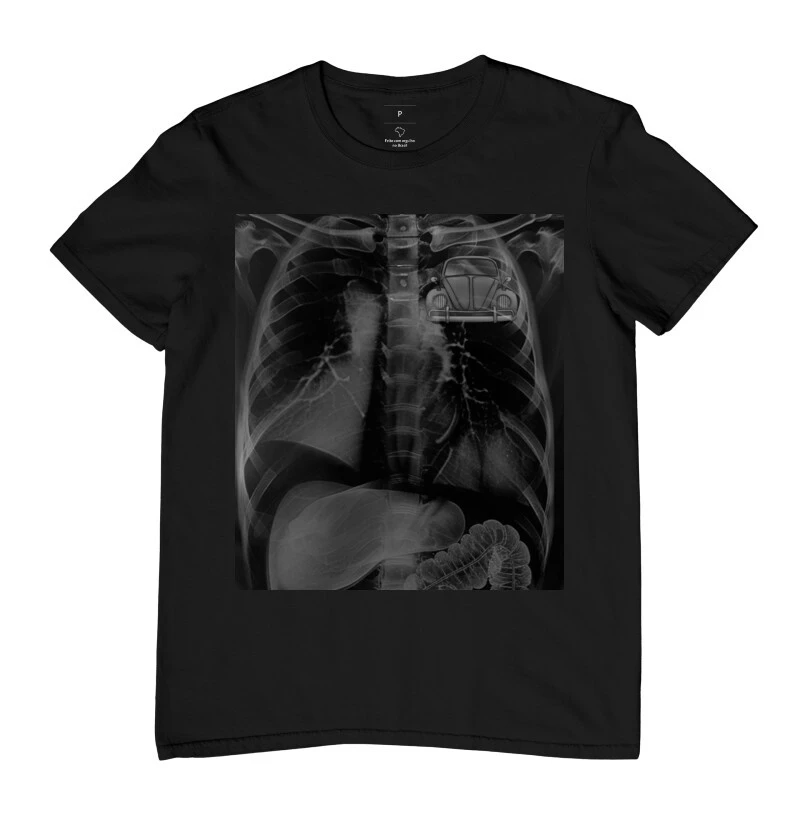Camiseta Raio X Coração do Fusqueiro - Paixão que Pulsa Forte