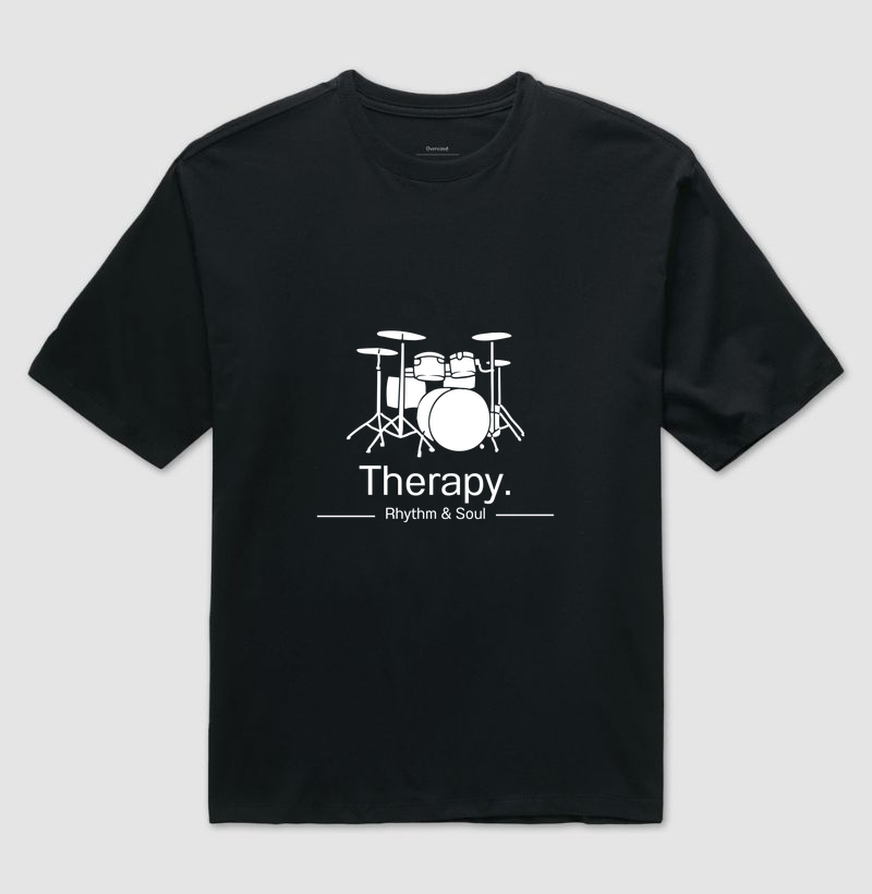 Camiseta preta - Therapy