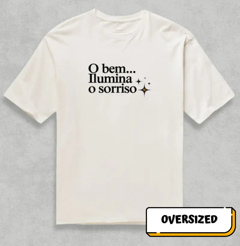 O bem ilumina o sorriso