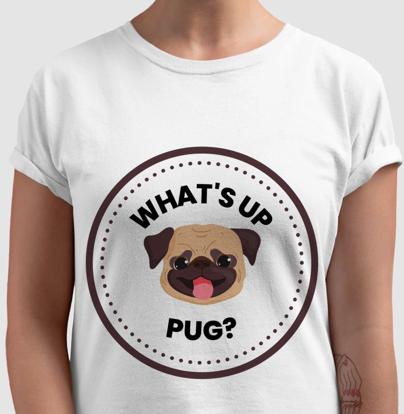 Camiseta What's Up Pug