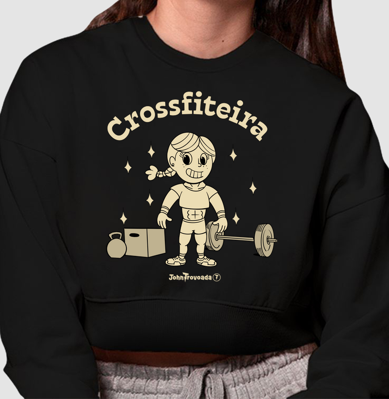 Cropped Moletom Crossfiteira