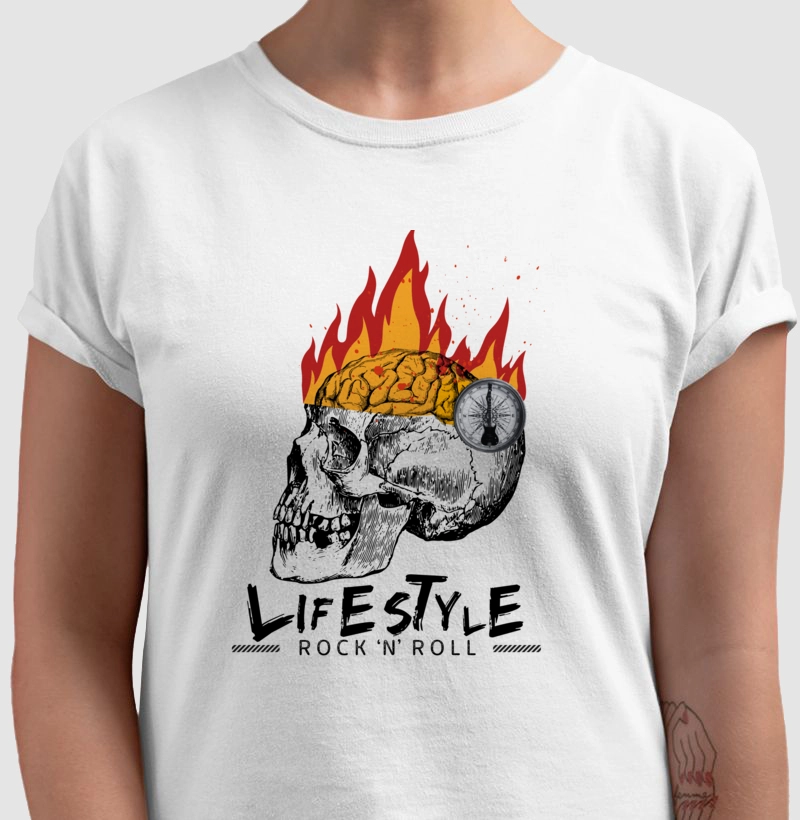 camiseta norteados pelo rock lifestyle