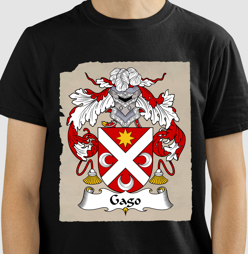 Camiseta Brasão Família Gago Brasões Sobrenomes