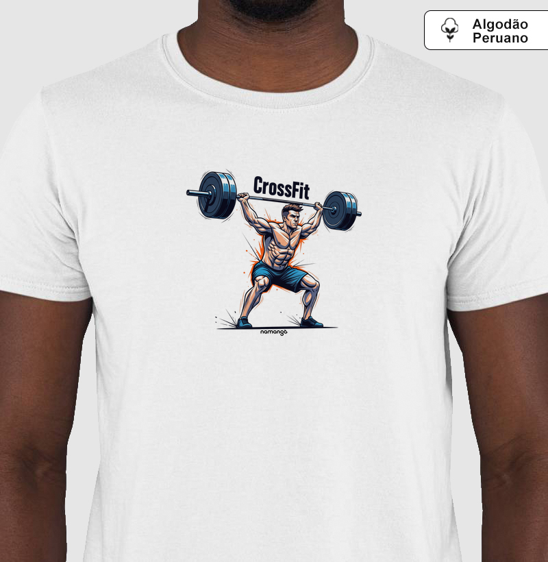 Camiseta CrossFit Snatch Ilustração Masculina – Na Manga