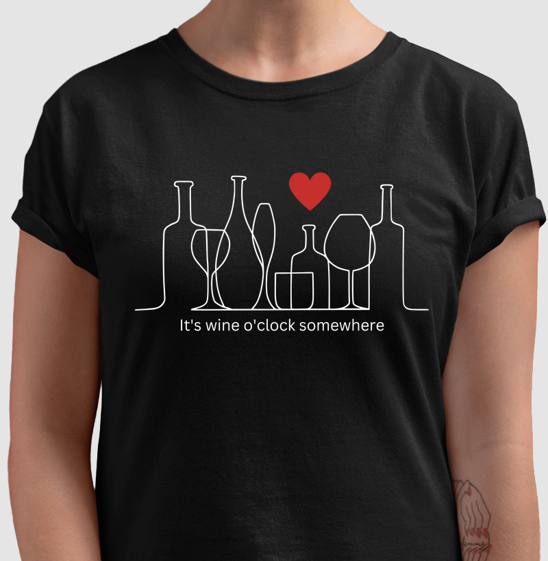 Camiseta It's Wine O´clock