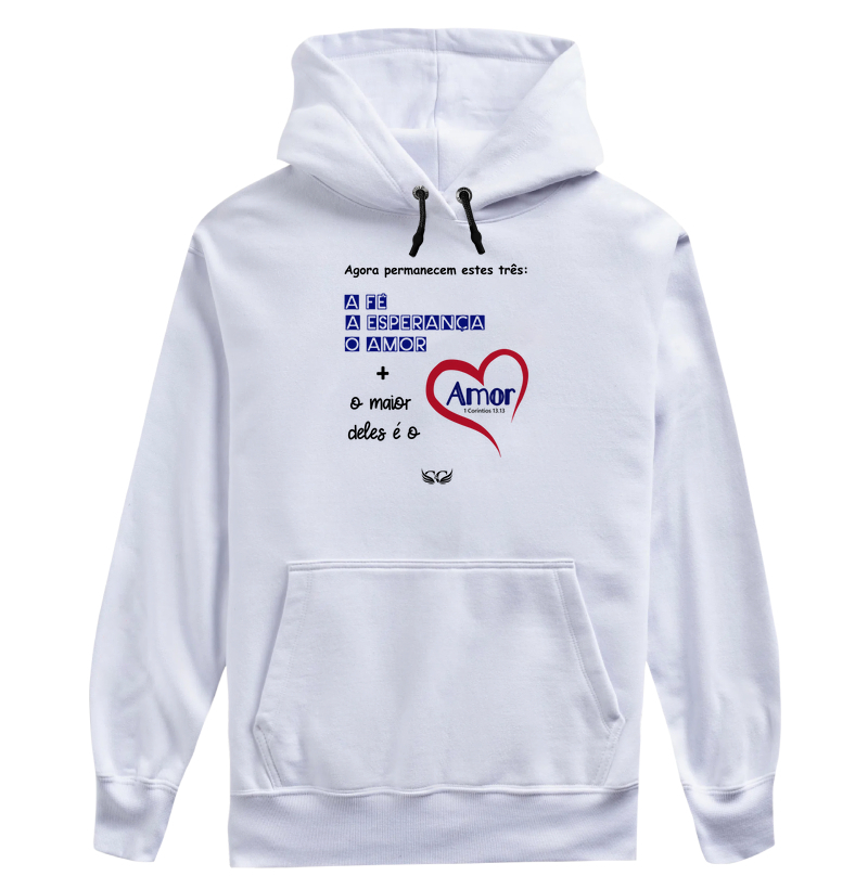 Camiseta Cristã Agora permanecem a Fé a Esperança e o Amor. 1 Cor 13.13