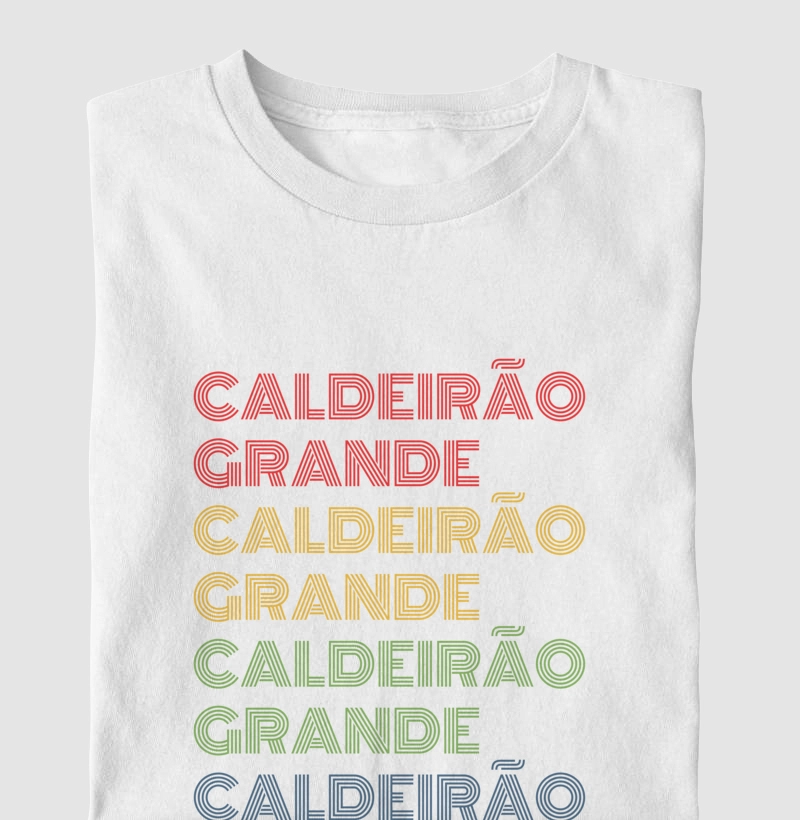 Caldeirão Grande Letreiro Retrô