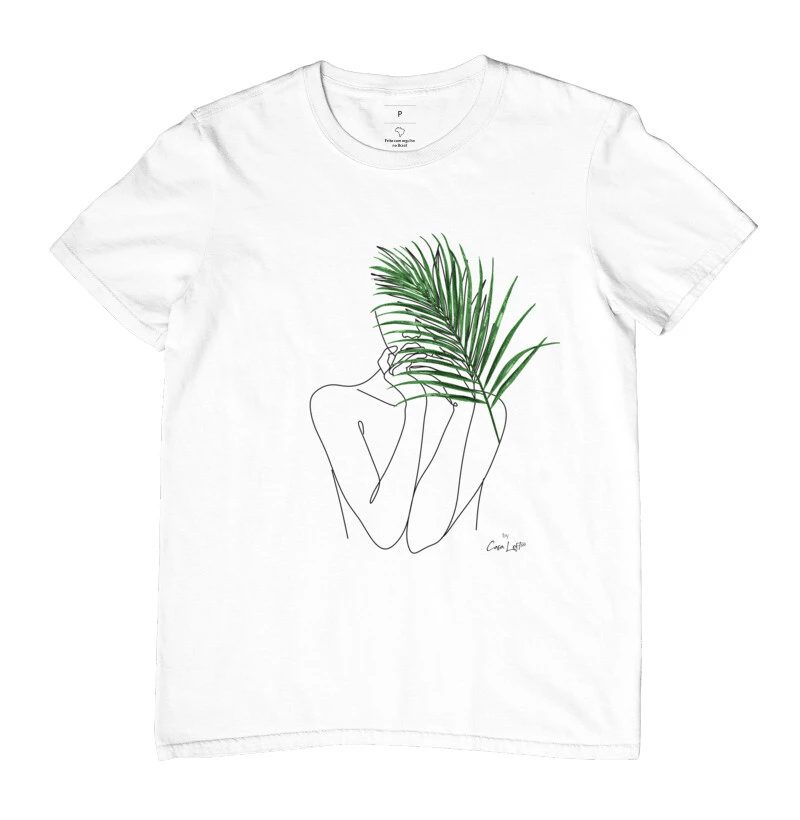 Camiseta Mulher Folha cl320