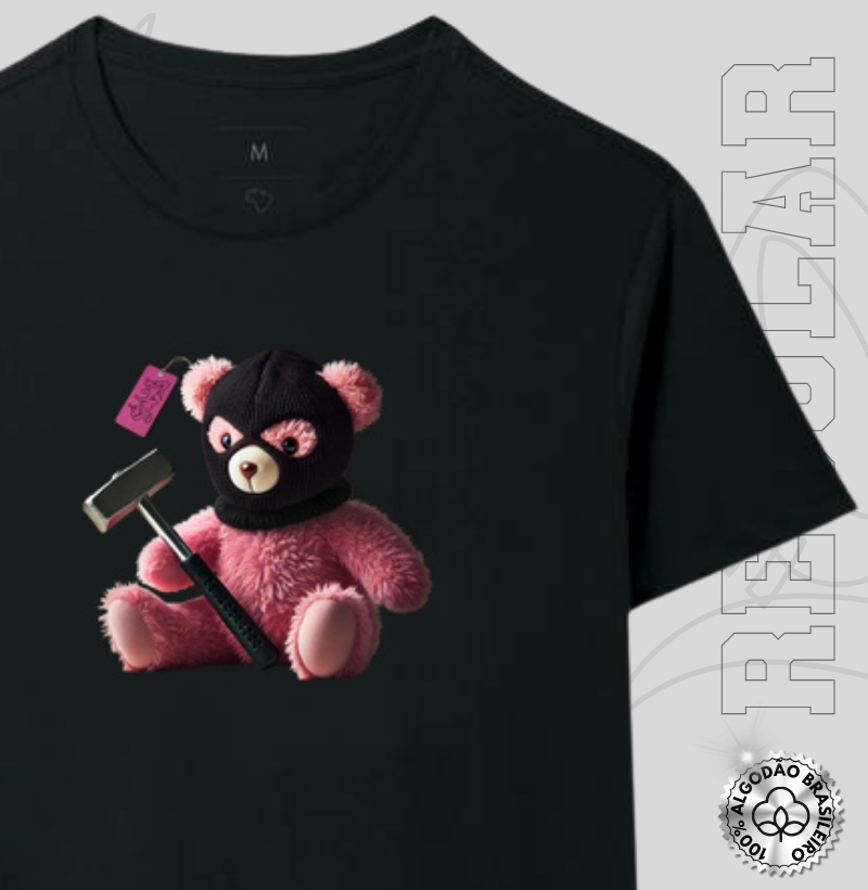 Pelúcia Balaclava Rosa