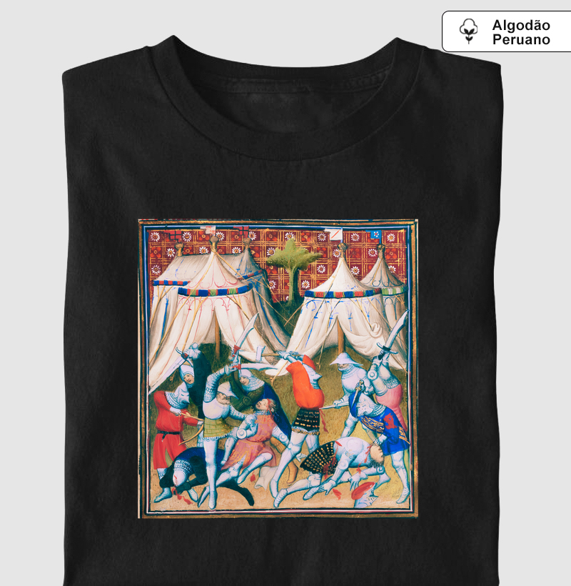 Camiseta Algodão Peruano A Noite das Lâminas – Conflito Medieval em Campo