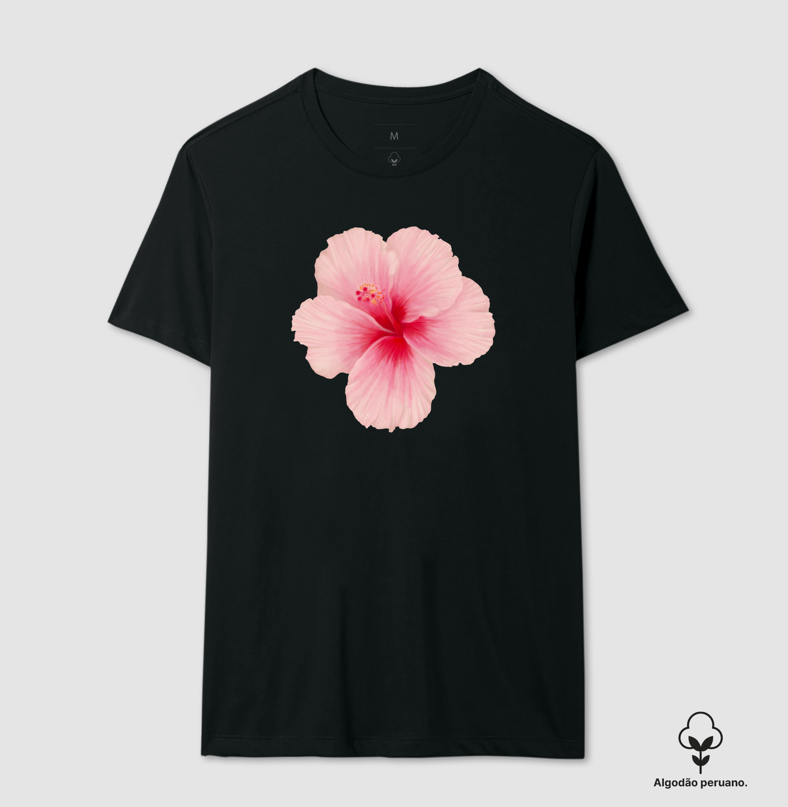 Camiseta Algodão Peruano Hibisco 
