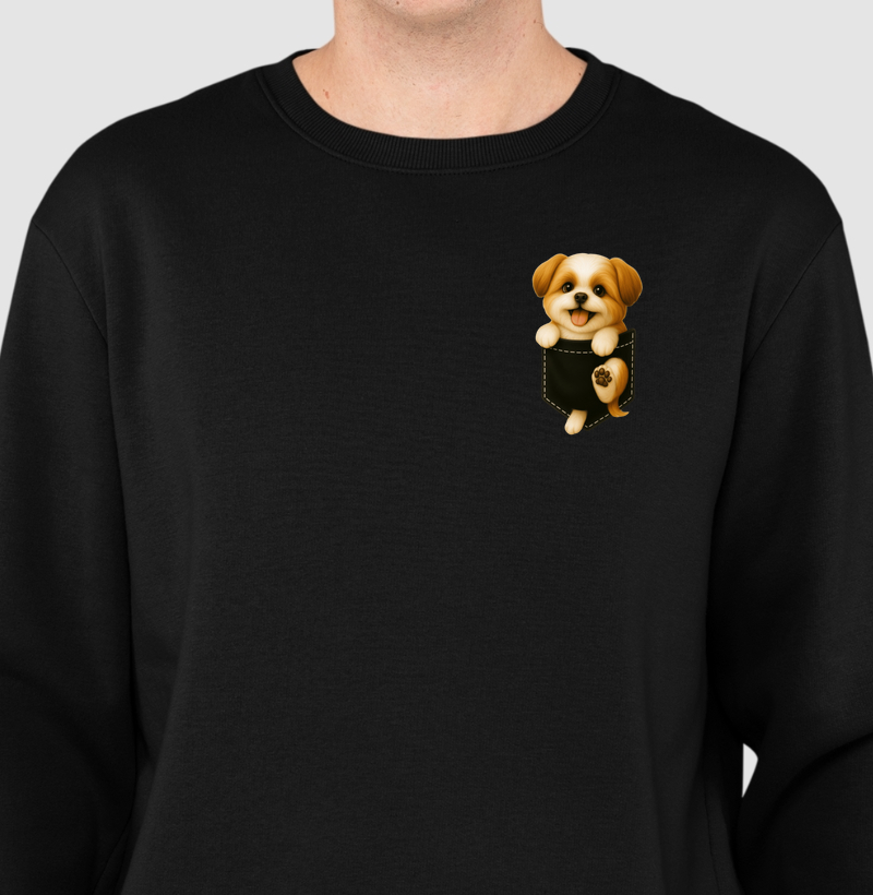 Pocket Black Shih Tzu 