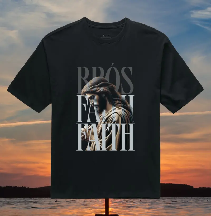 Camiseta Oversized Brós FÉ