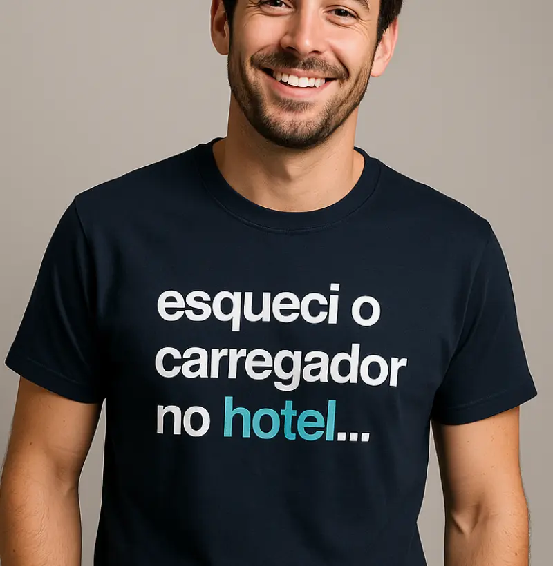 Esqueci o carregador no hotel