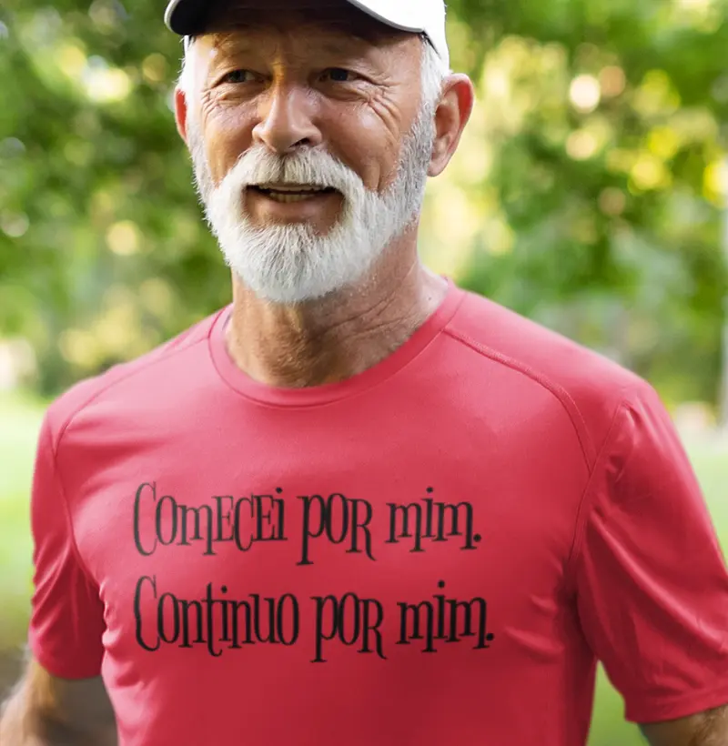 Camiseta de Auto-Motivação para Esportistas | Design Inspirador e Focado