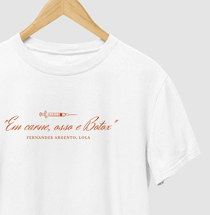 Camiseta Carne, osso e Botox Vermelho