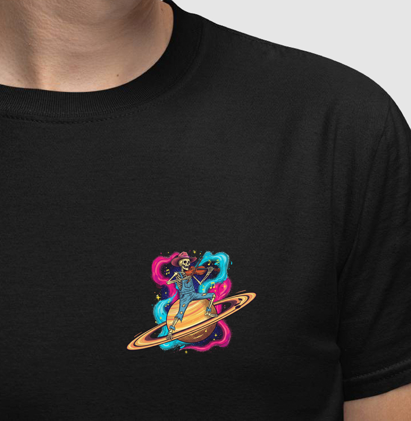 Camiseta Cosmic Fiddle | Country Psicodélico Outlaw
