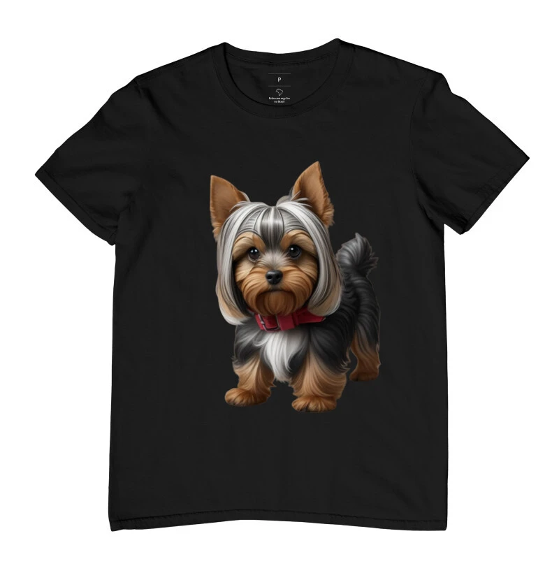 Camiseta Yorkshire cabeludo fofinho