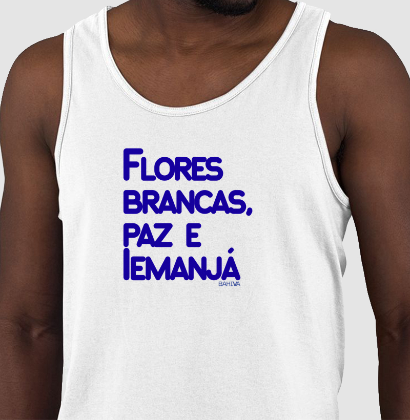 Flores brancas, paz e Iemanjá