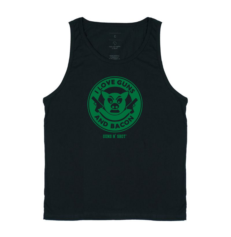 I Love Guns N' Bacon Green