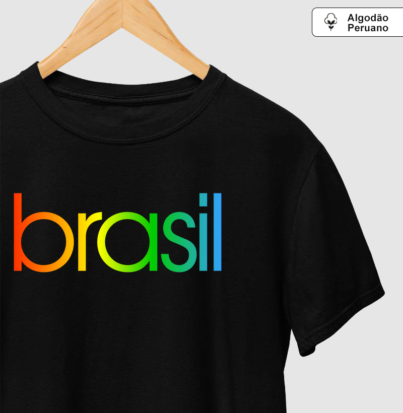 Camiseta AP Brasil Estampa Colors