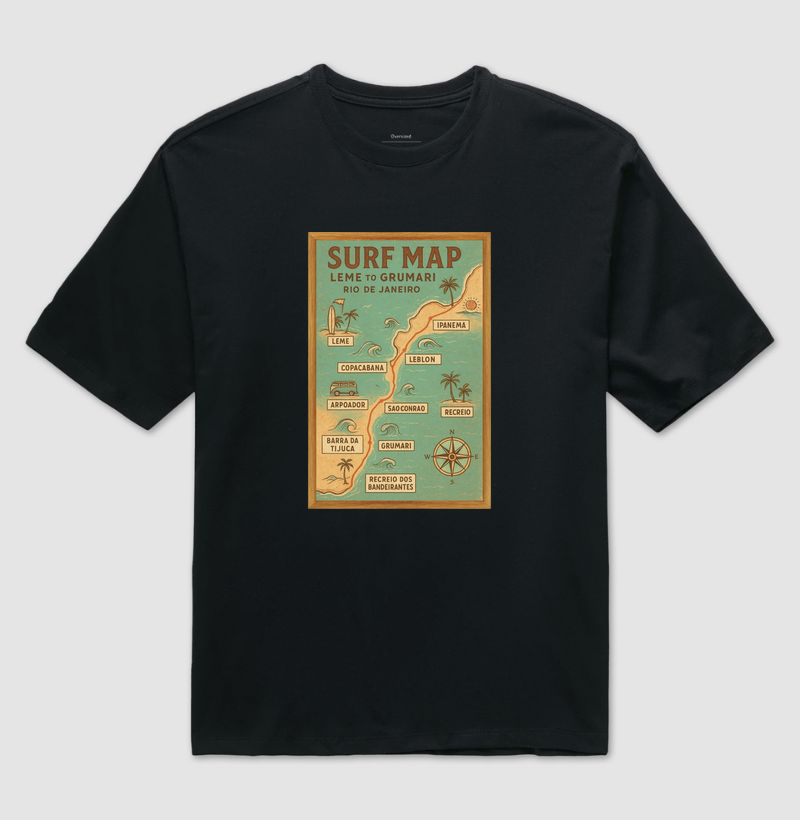Camisa Surf Map