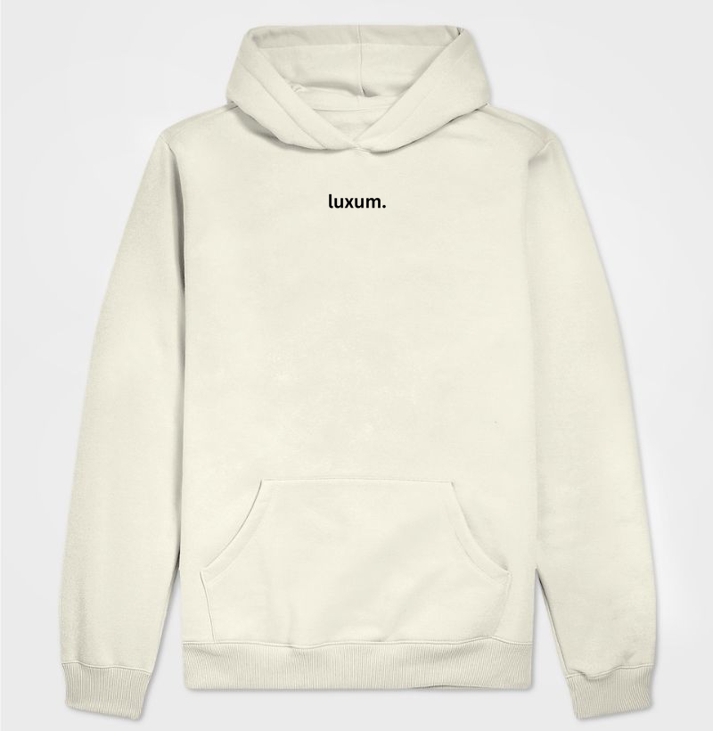 Moletom Estampa Luxum Minimalista Preto