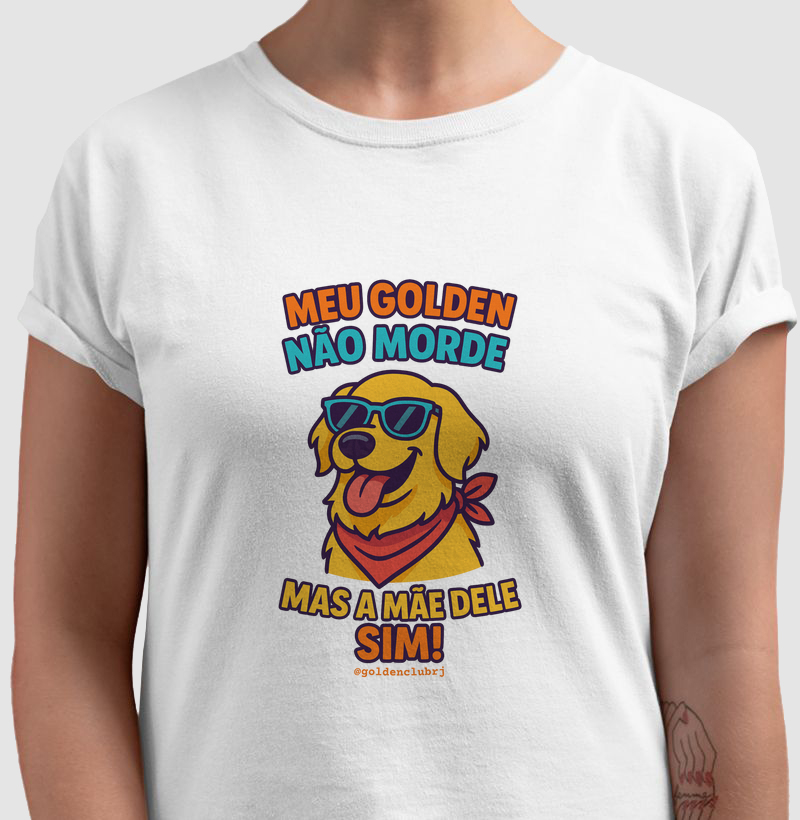 meu golden não morde, mas a mãe sim!