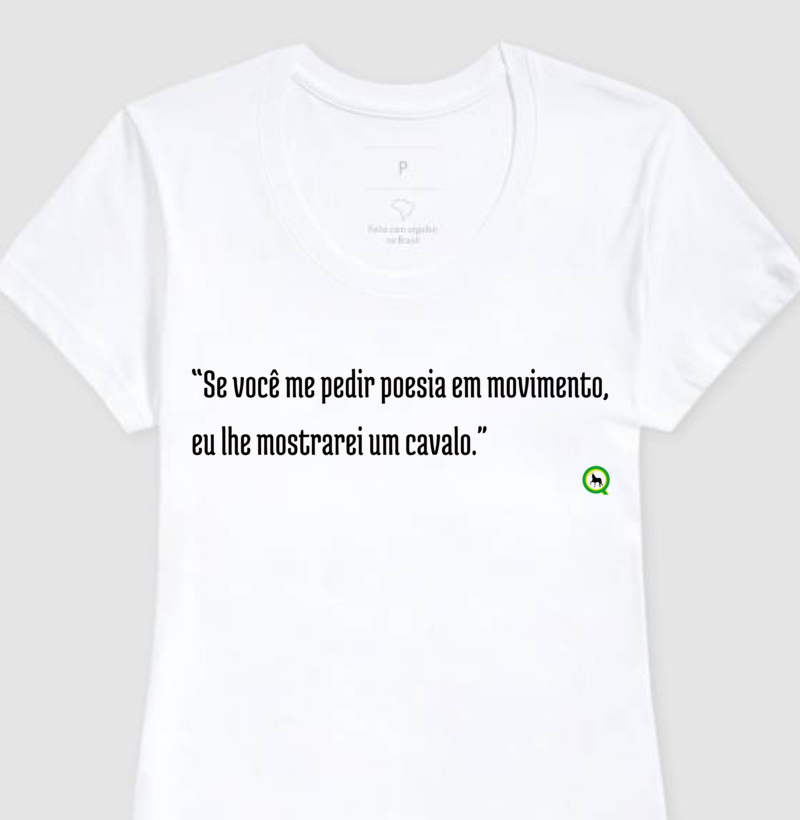 Camiseta Cavalo é Poesia - Feminina