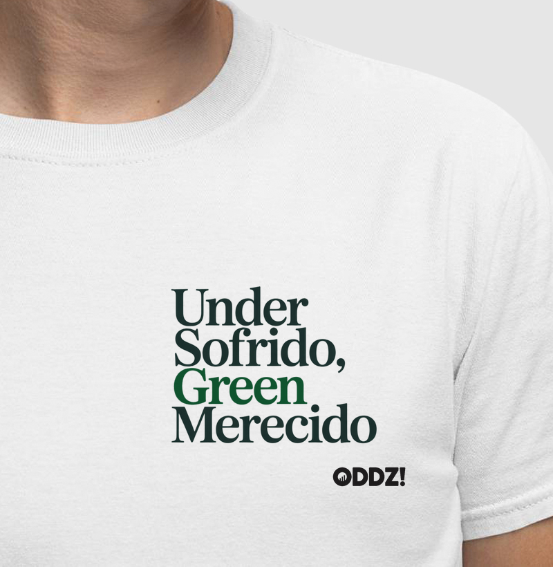 Camiseta Under Sofrido Green Merecido – Estilo e Humor para Apostadores