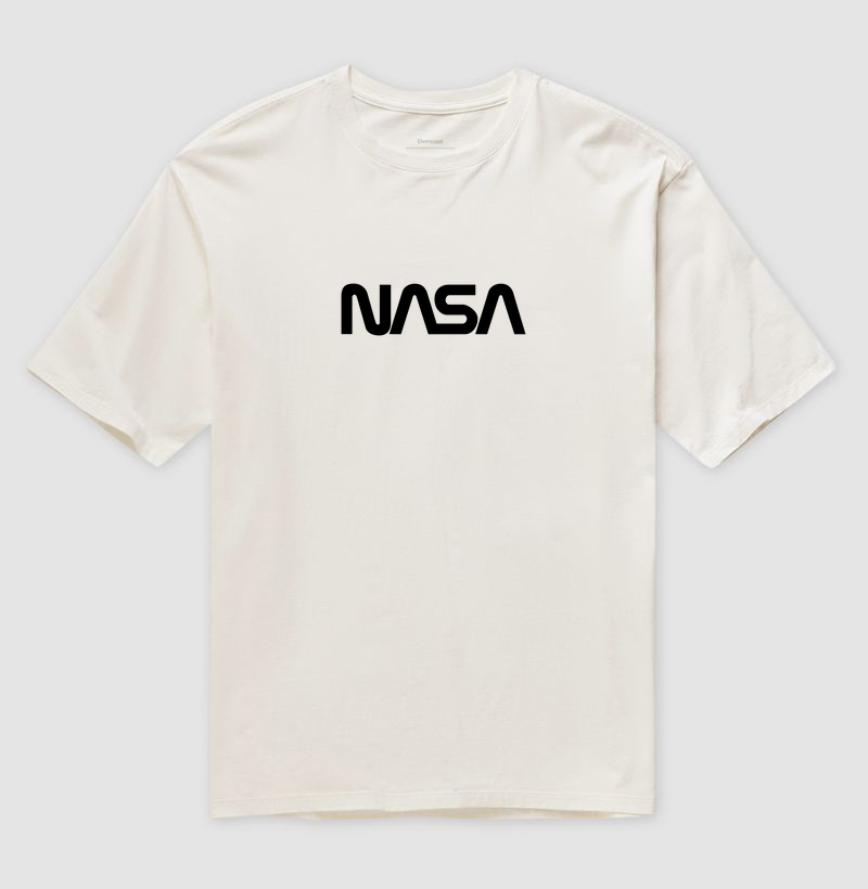 Camiseta Oversized NASA preto