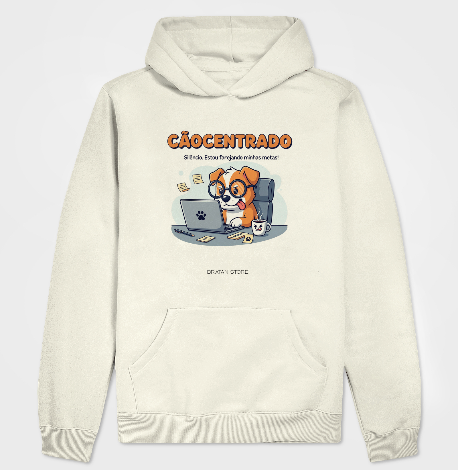 Cãocentrado Moletom com Capuz