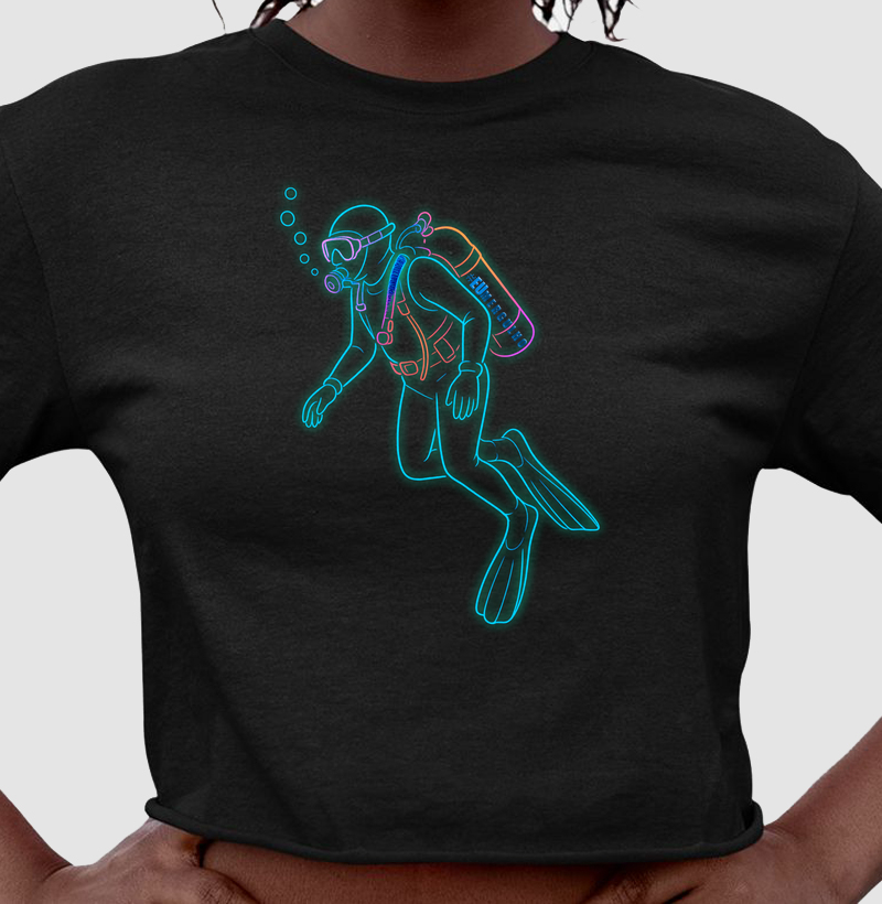Mergulhador Neon Grande