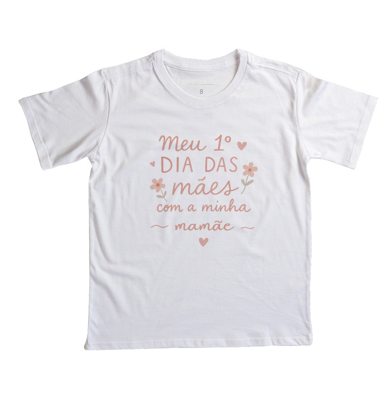 Meu 1° Dia das Mães com a minha mamãe (rosa) (infantil)