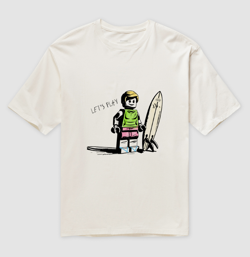 Camiseta Oversized - Lets PLAY