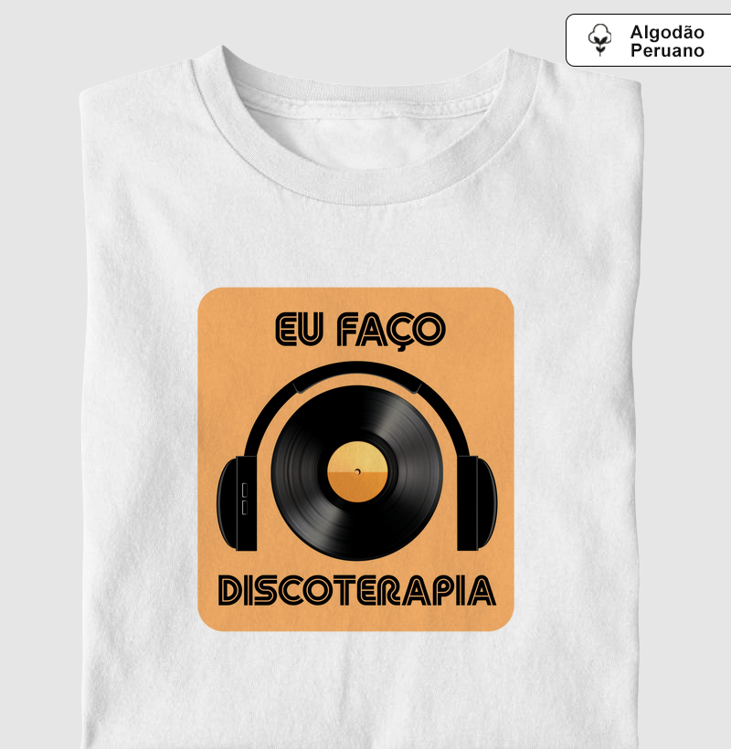 EU FAÇO DISCOTERAPIA - Fundo Laranja