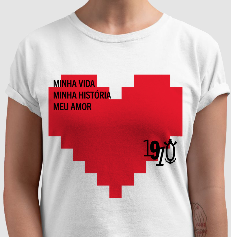 Camiseta Coração Corinthiano