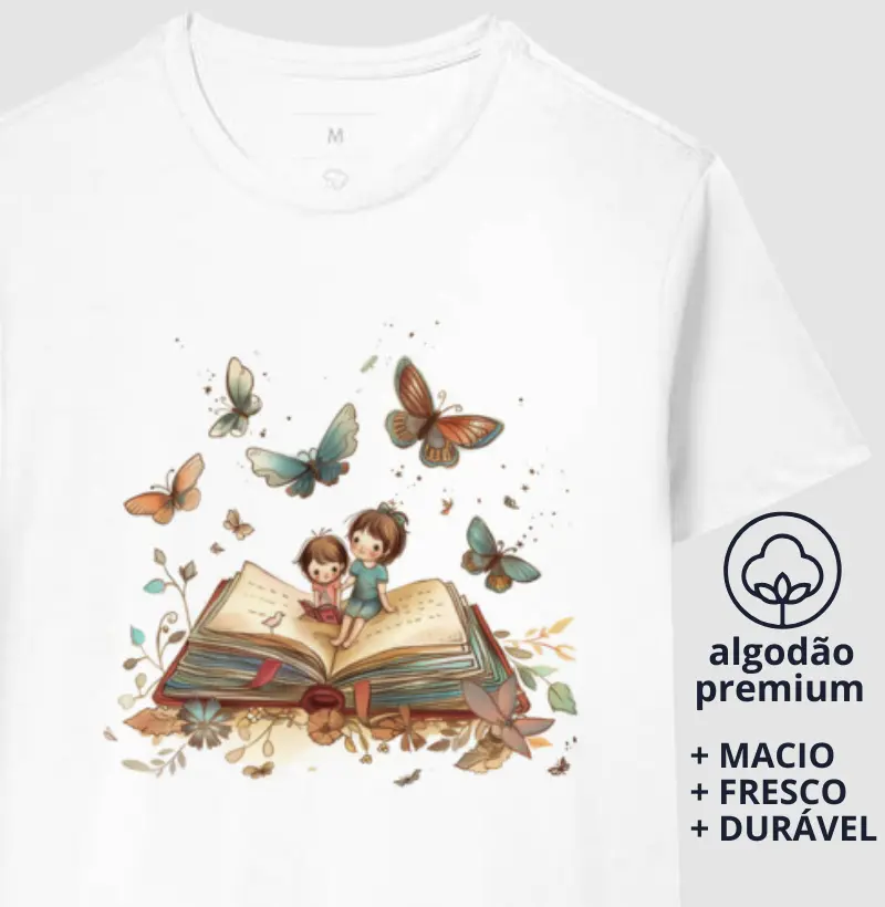Camiseta Viagem na Leitura - Educação Infantil